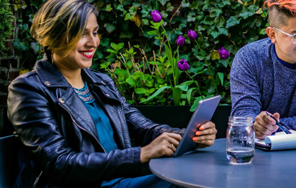 Group of colleagues working together