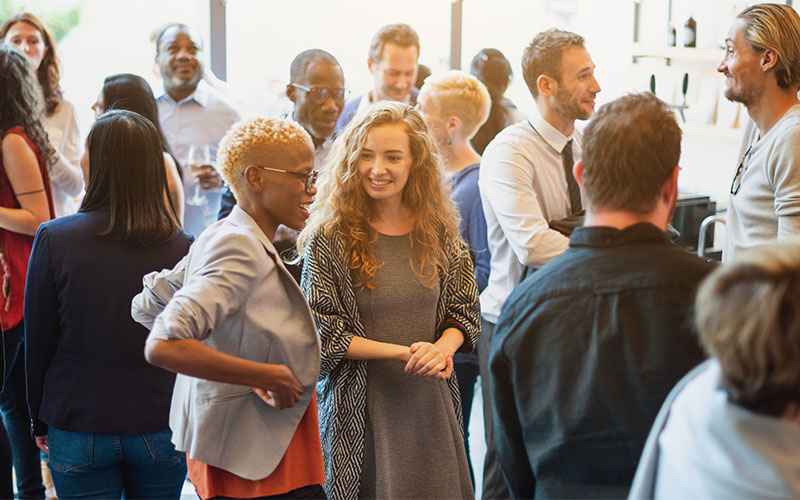 Business people networking
