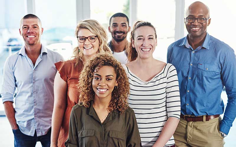 Een groep zakenmensen