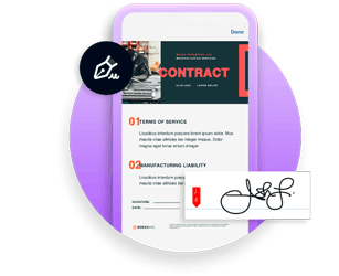 Adobe Sign op een smartphone