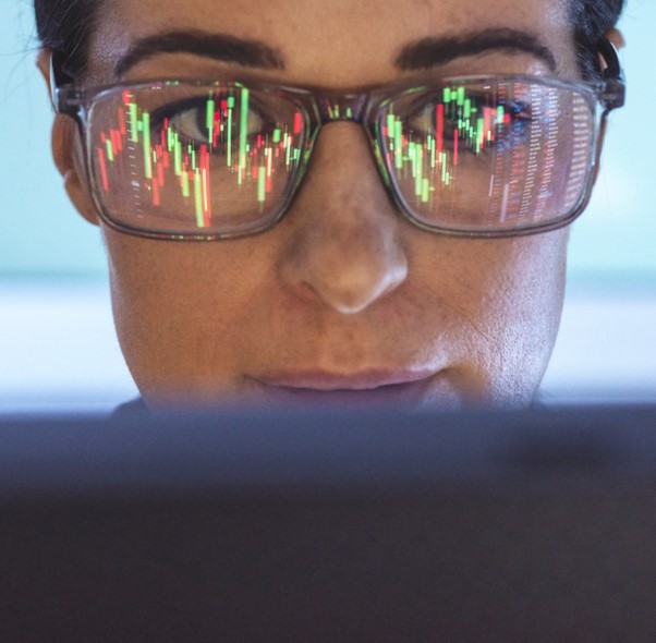 Business professionals working with the Creative Cloud Suite