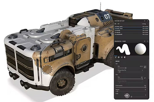 Adobe Substance 3D voertuig