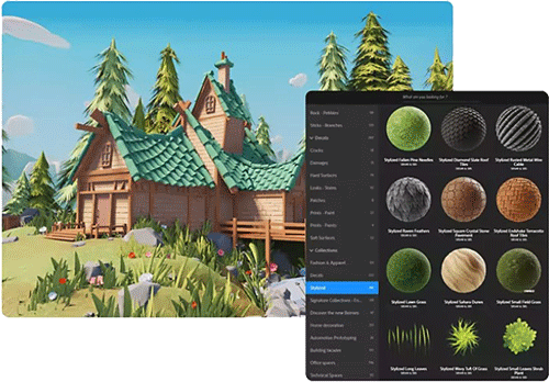 Adobe Substance 3D kasteel