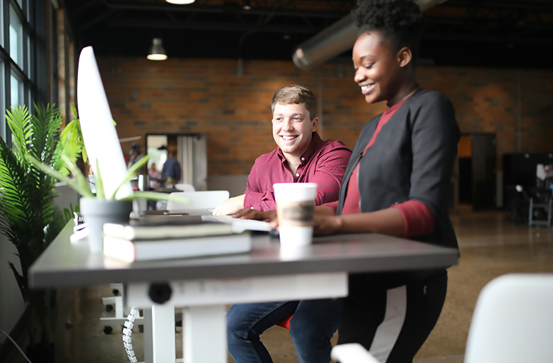 Colleagues collaborating