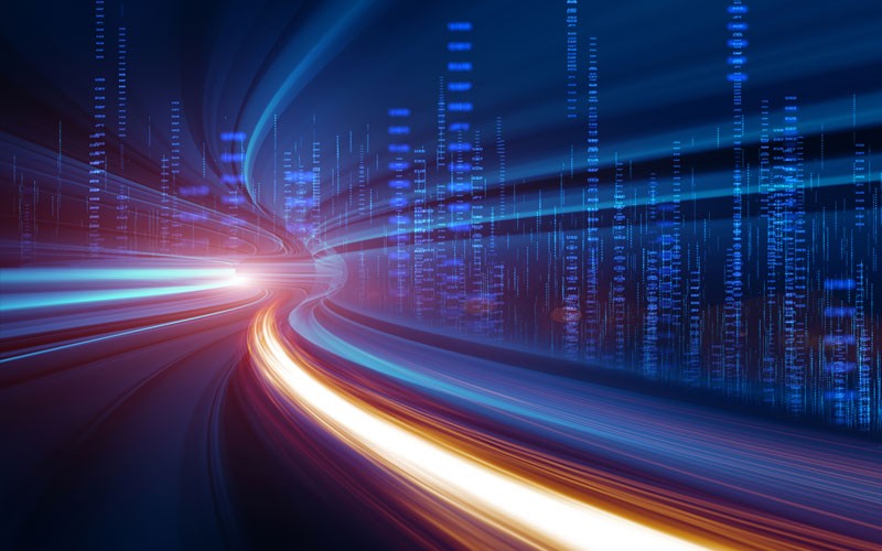 Abstract concept van data