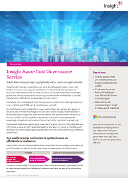 Azure Cost Governance Solution Sheet