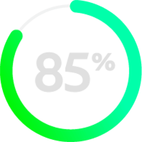 85% van de top overheidsinstellingen icoon