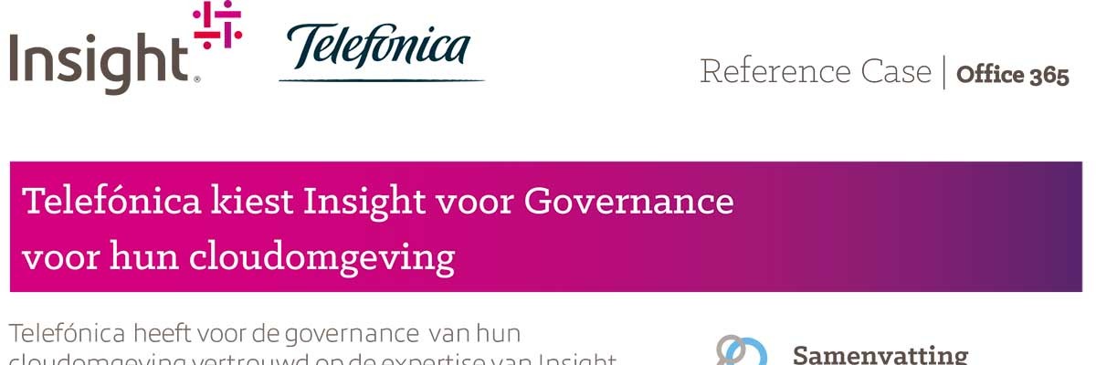 Telefónica kiest Insight voor Governance voor hun cloudomgeving