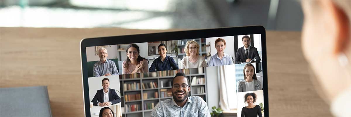 Een afbeelding van een Microsoft Teams meeting op een laptop