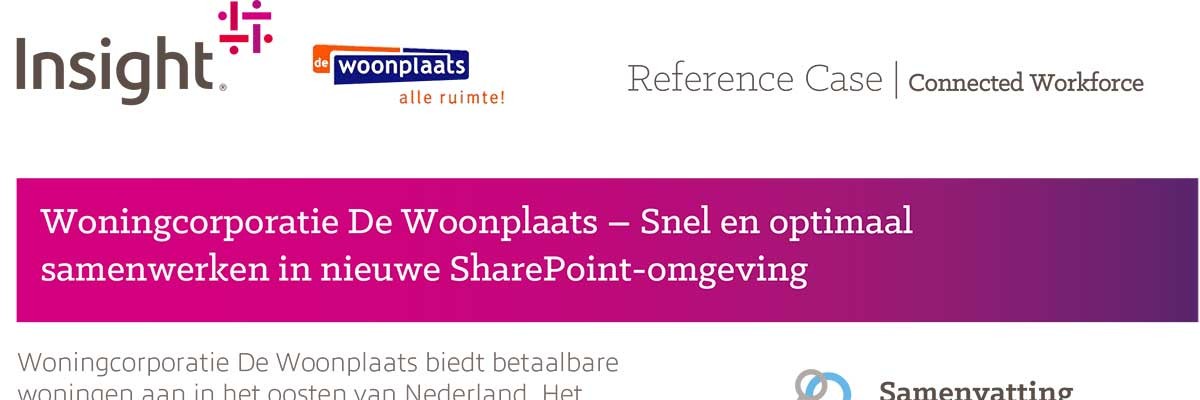 Woningcorporatie De Woonplaats Reference Case