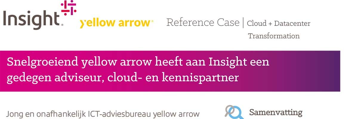 yellow arrow Reference Case Cloud + datacenter transformation