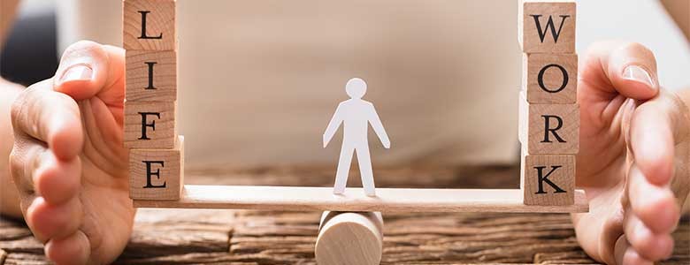 Werk prive balans afbeelding