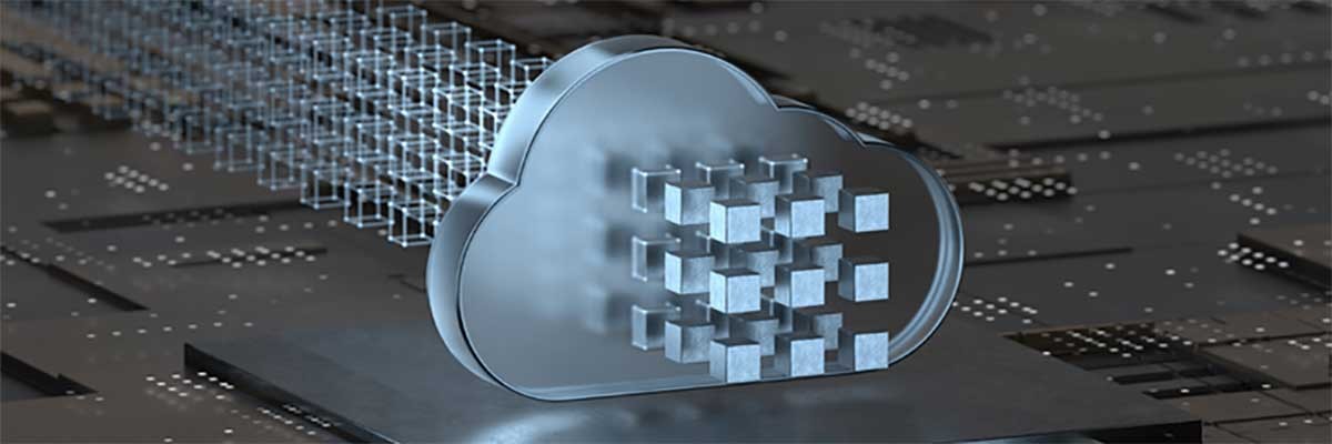 Abstracte afbeelding van cloudlicenties