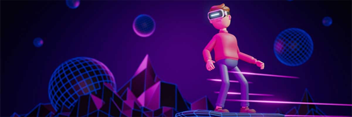 Abstracte afbeelding van de metaverse