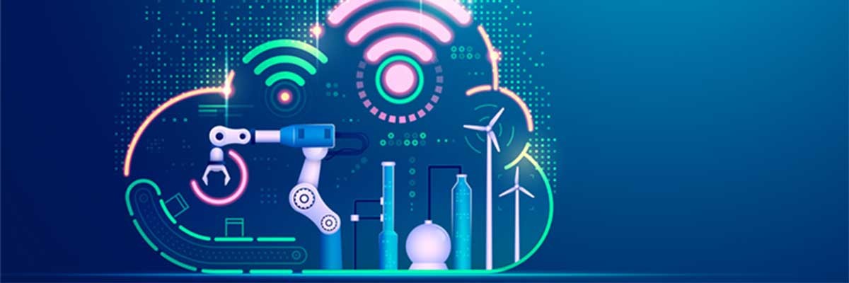 Abstracte afbeelding van een Hybrid Cloud