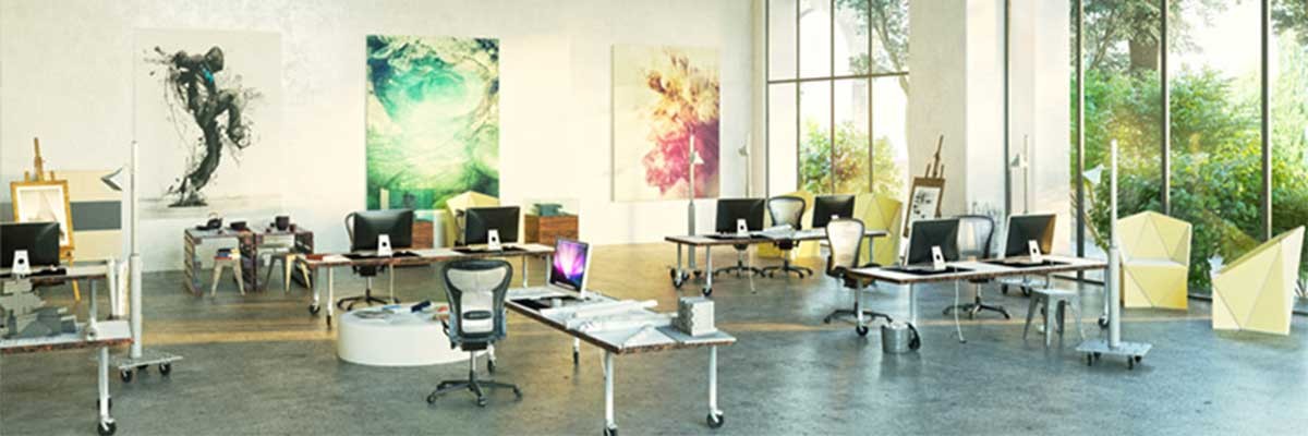 Een moderne kantoorruimte