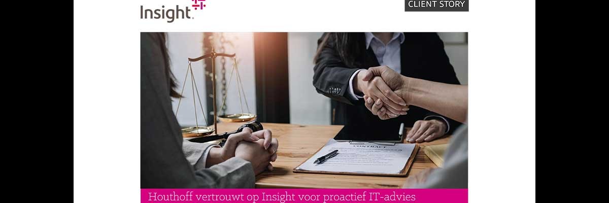 Houthoff security en licentie case study Houthoff ondertekent een contract met Insight