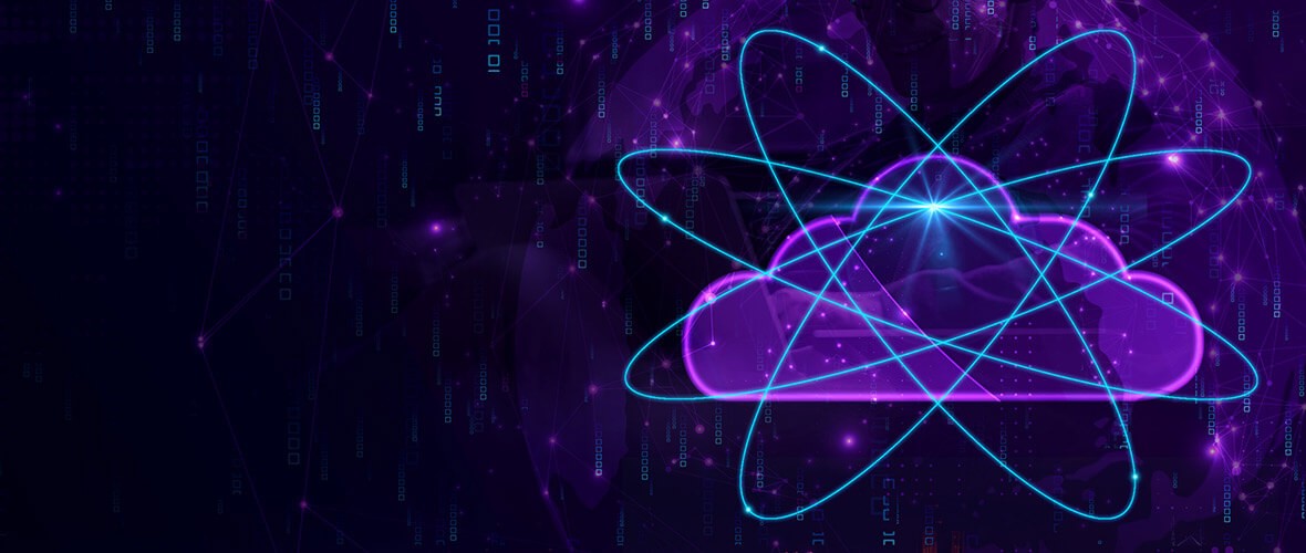 Abstracte afbeelding van cloudtechnologie