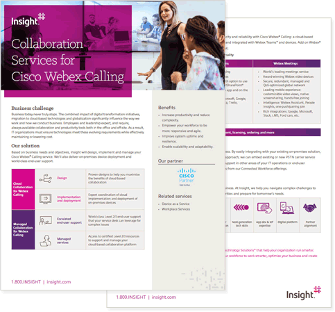 Insight Managed Collaboration voor Webex Calling afbeelding