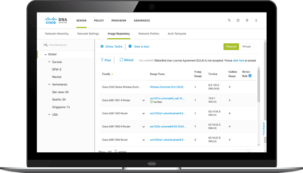 Cisco DNA for Switching op een MacBook