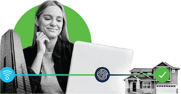 Een vrouw met een glimlach