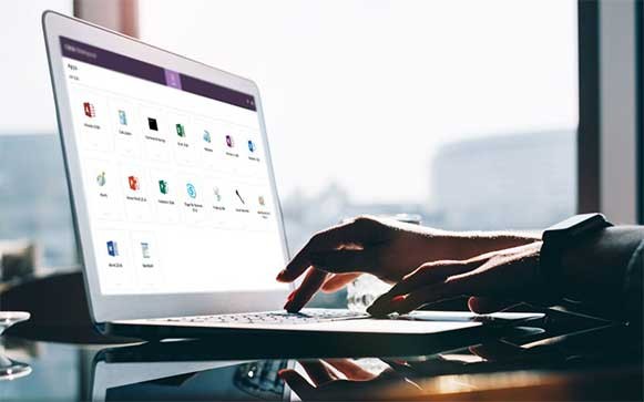 Citrix digital workspace wordt gebruikt op een laptop