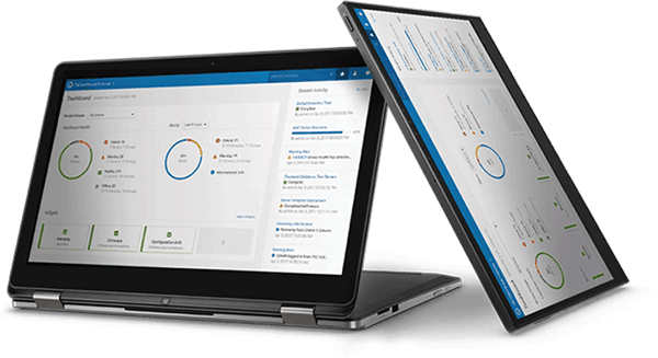 Dell 2-in-1 laptop en een tablet