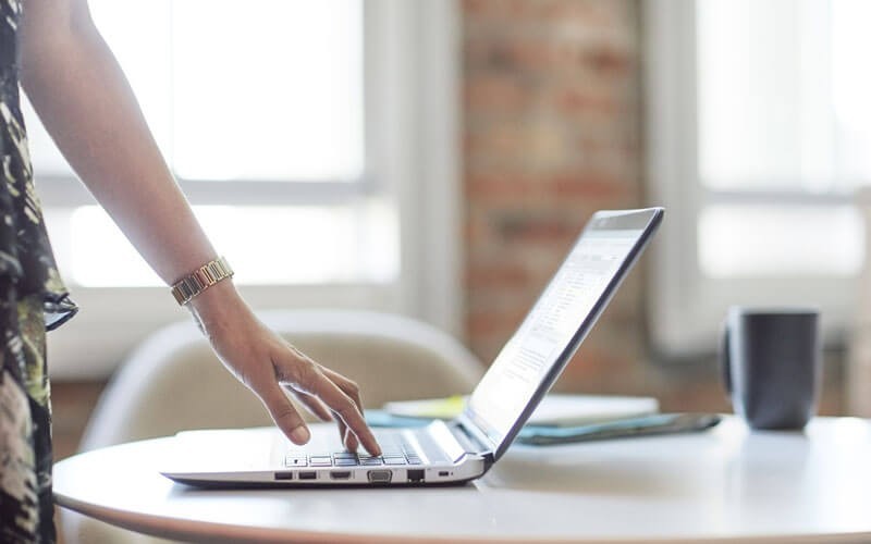 HP ProBook 400 notebook in use