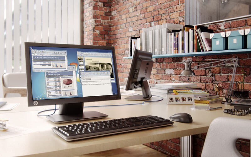 HP Zero Client in een kantoor