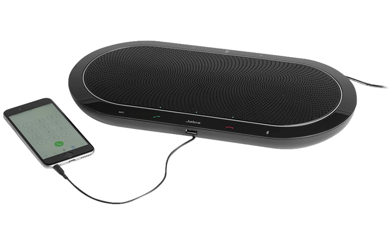 close up of the Jabra Speak 810 speakerphone