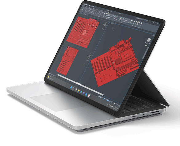 Surface Laptop Studio 2 in studio modus