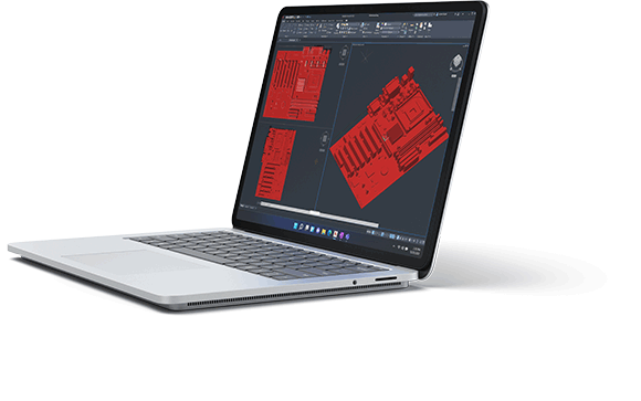 Surface Laptop Studio voor architecten en ontwerpers Surface Laptop Studio met CAD-CAM software