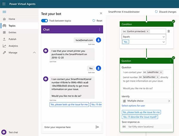 Microsoft Virtual Agents