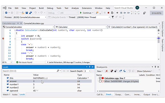 Visual Studio code screesnhot