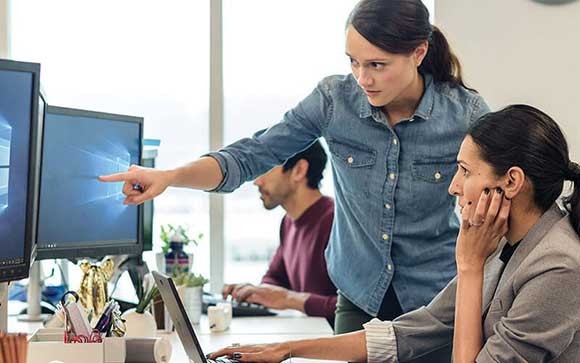 Microsoft Windows Server 2019 specialisten aan het werk