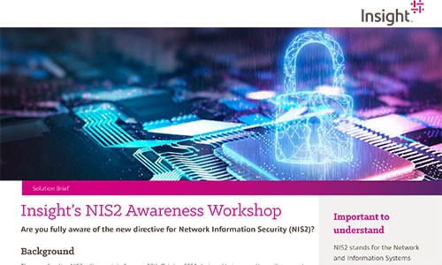 Insight NIS2 Awareness Aorkshop abstracte security afbeelding met slot
